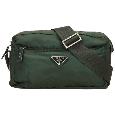 prada shoulder bag dark green|prada vintage nylon shoulder bag.